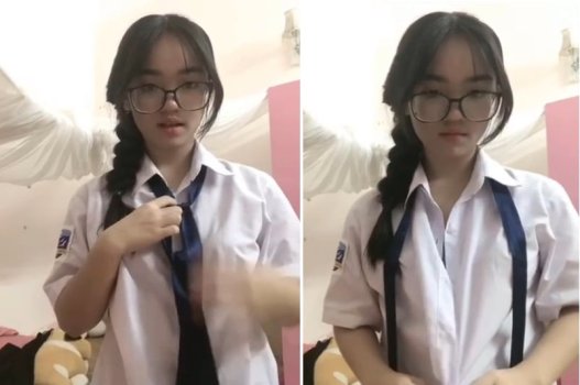 Video sex cô nữ sinh cận đáng yêu và nữ tính