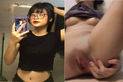 Gái xinh áo dài đeo kính BJ xong bị bạn gái chia tay