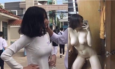Em học sinh rất phấn khích khi nghe bạn trai đụ