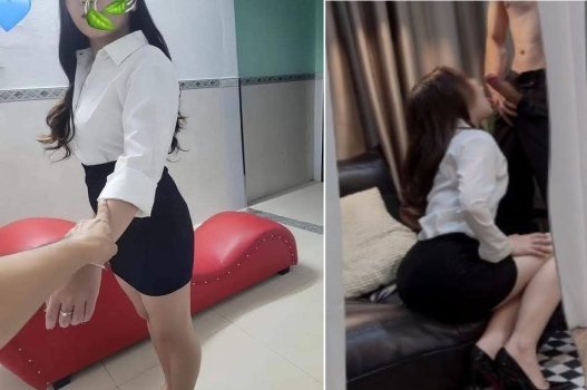 Thằng chó của giám đốc và thằng chó của trưởng phòng cùng đi đá phò, đúng là không chừa chỗ nào cho thư ký