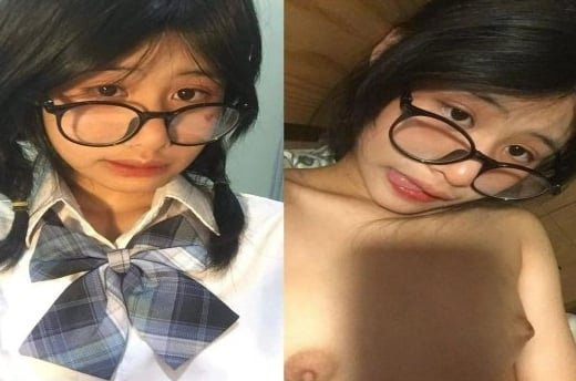 Em học sinh dâm đãng đeo kính bú lồn siêu dâm
