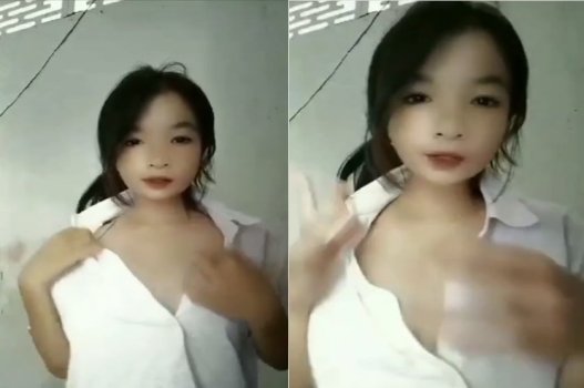 Nữ sinh mới lớn tuổi thích khoe dáng